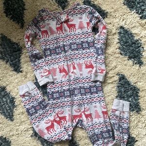 Baby Gap Holiday Onesie Pajamas sz 3t